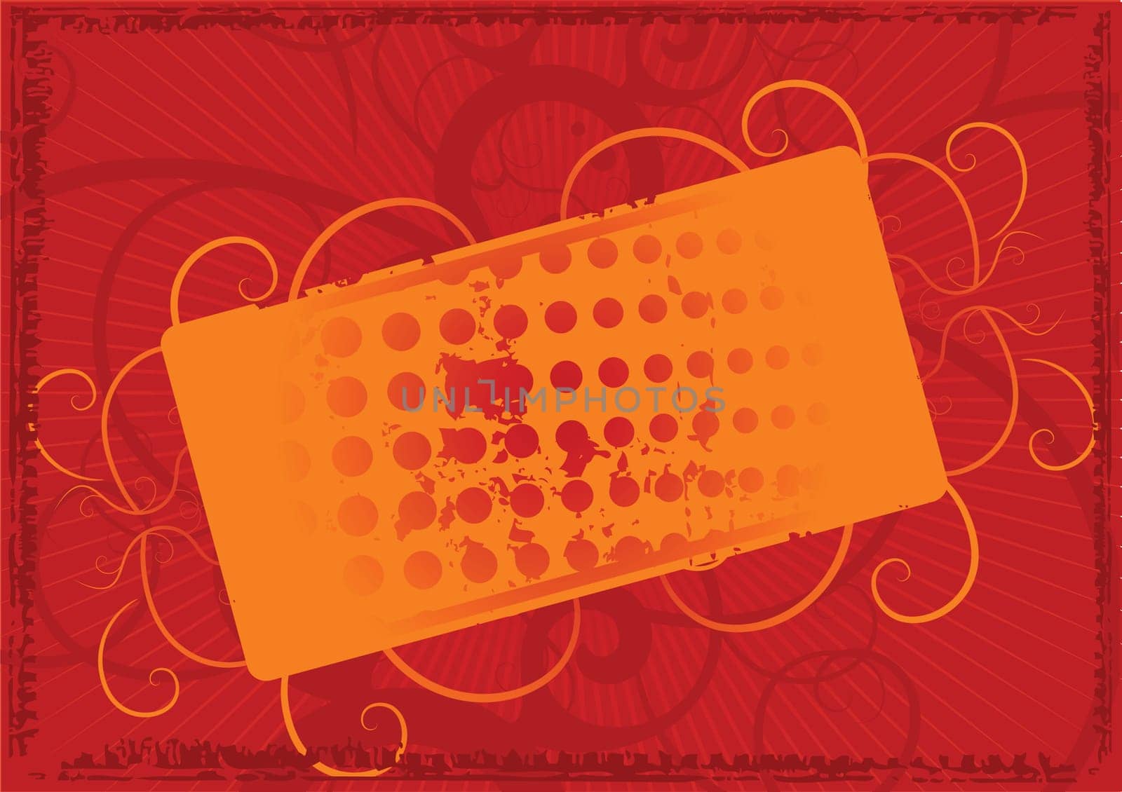 Editable grunge retro vector design