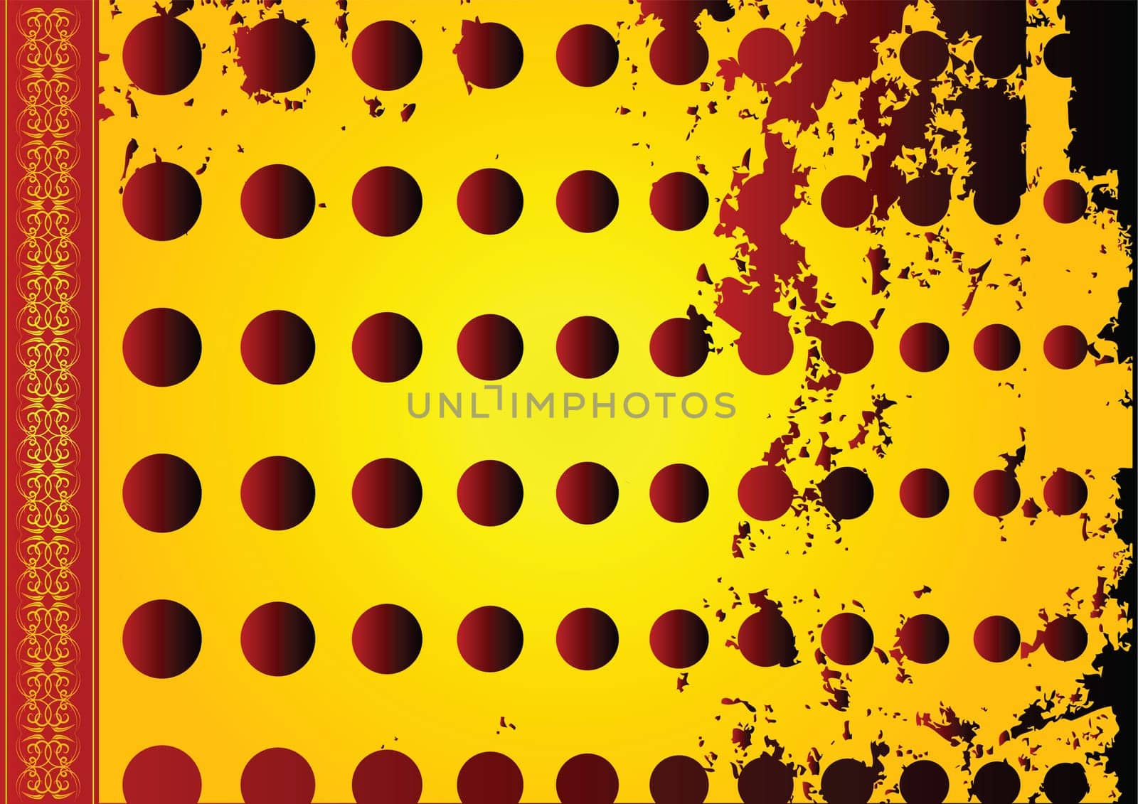 Editable grunge retro vector design