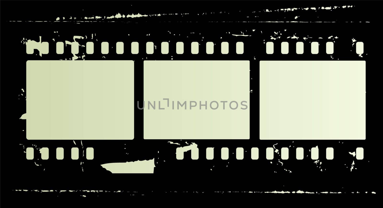 Editable  vector background - grunge film frame with space for your text or image