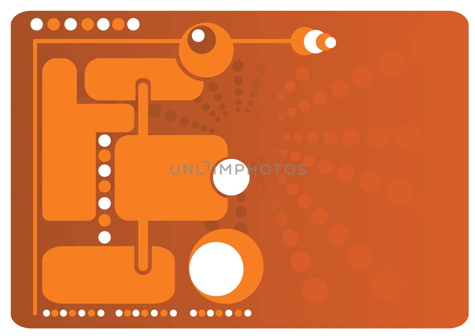 Editable abstract retro vector design