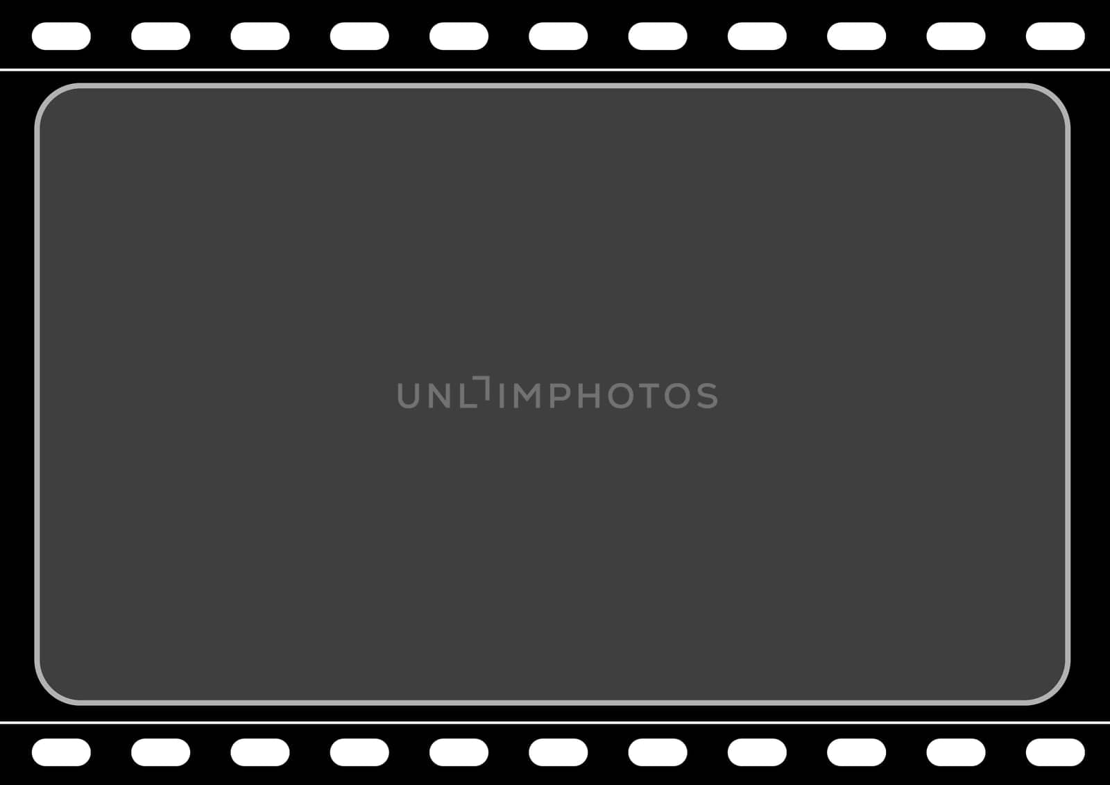 Computer designed negative film frame