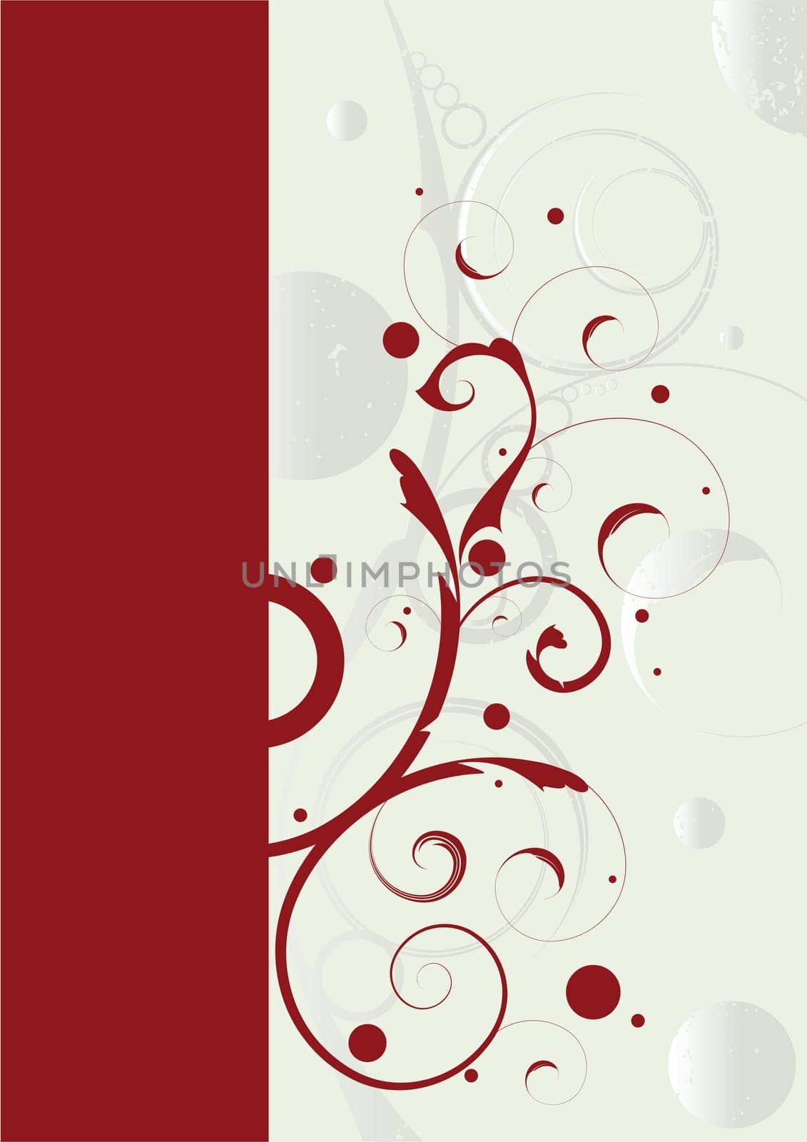 Editable abstract floral vector illustration