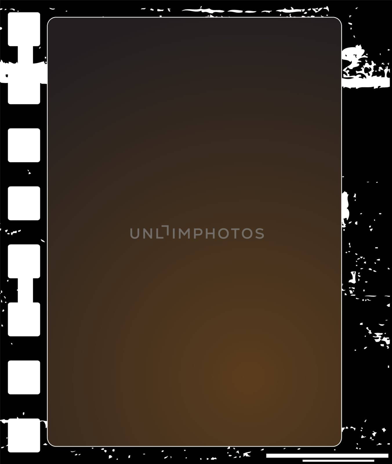 Editable  vector background - grunge film frame with space for your text or image