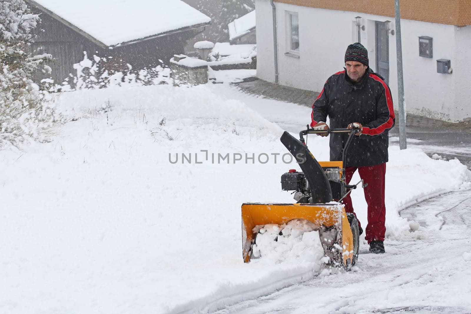Road clearing in winter