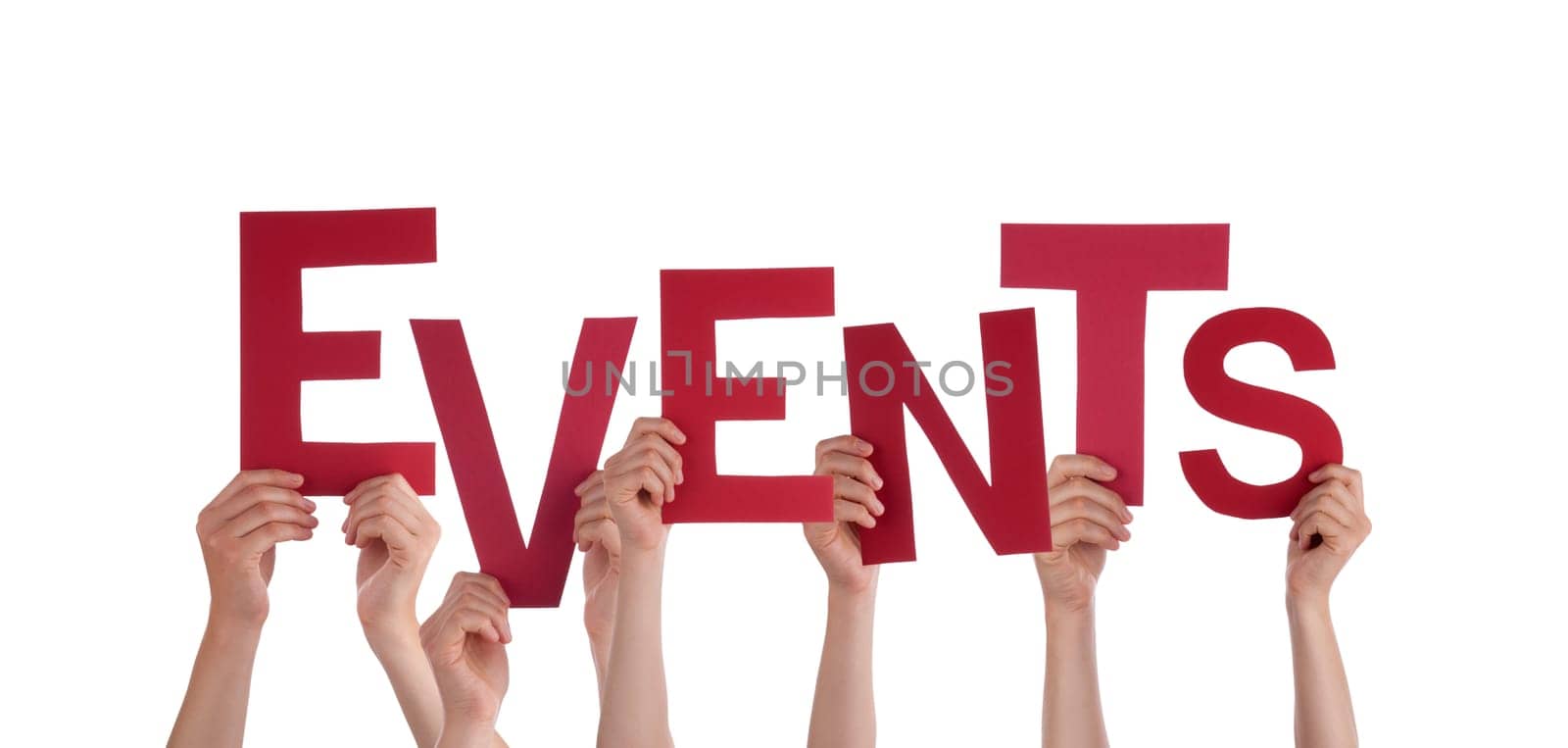 Many Hands Holding the Word Events, Isolated