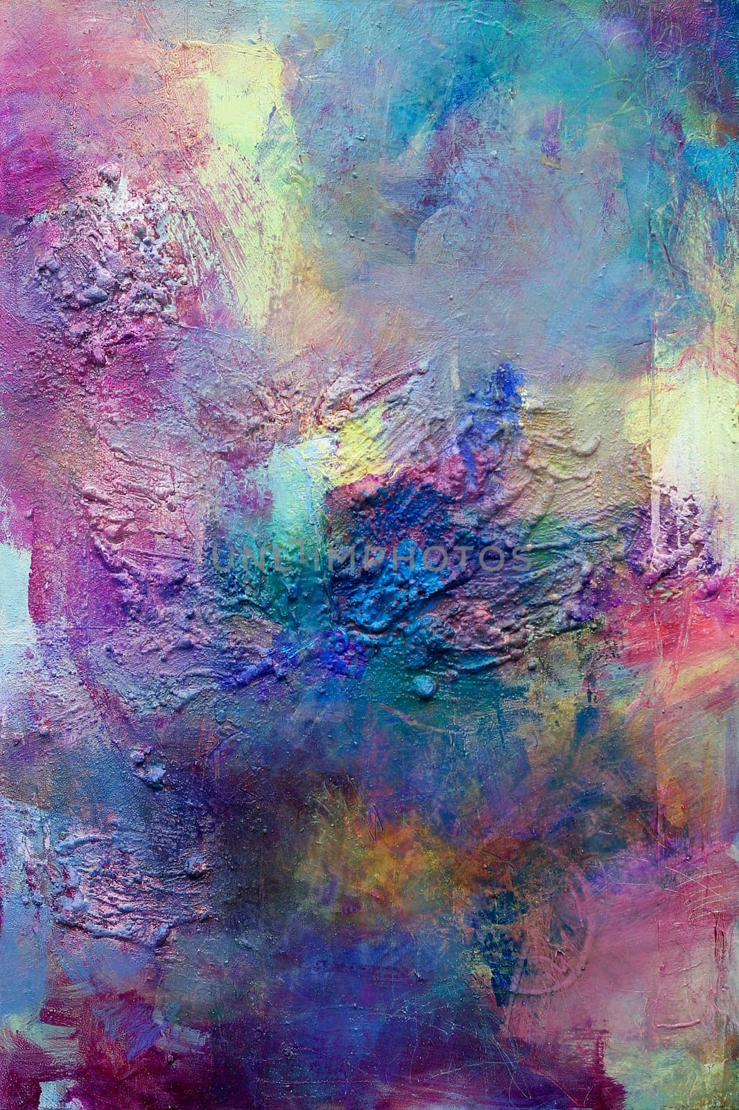 cement,oil and acrylic paints painted in layers on top of each other
