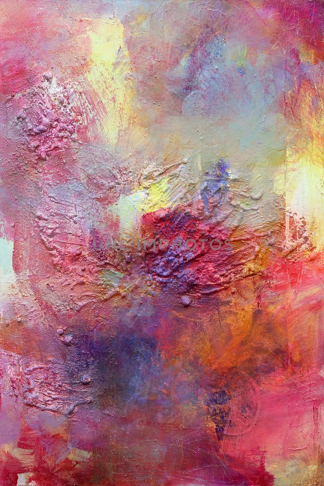 cement,oil and acrylic paints painted in layers on top of each other