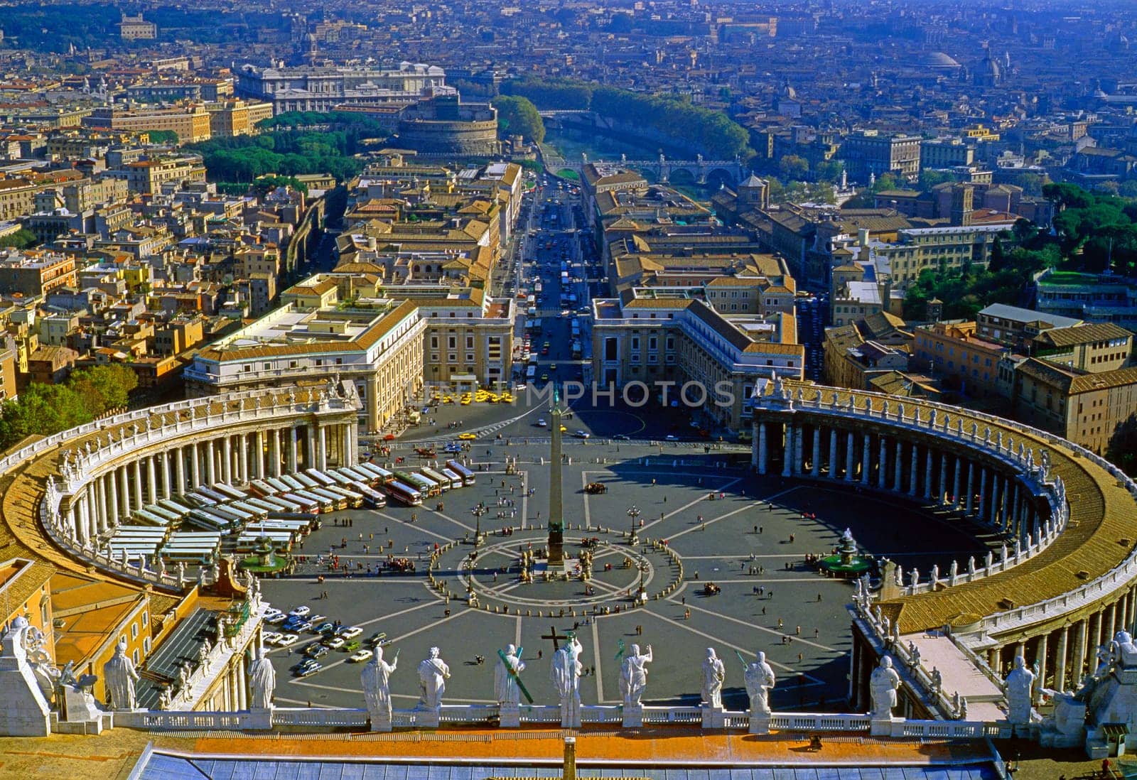 View of Rome from St.Peters Basilica, Italy