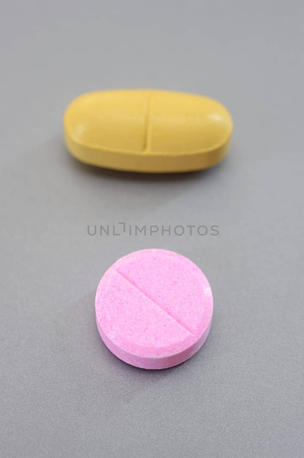 A close up shot of medication pills