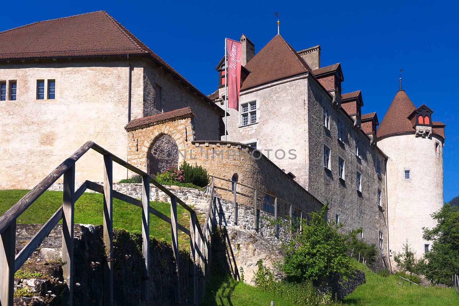 Greyerz Castle with stairs