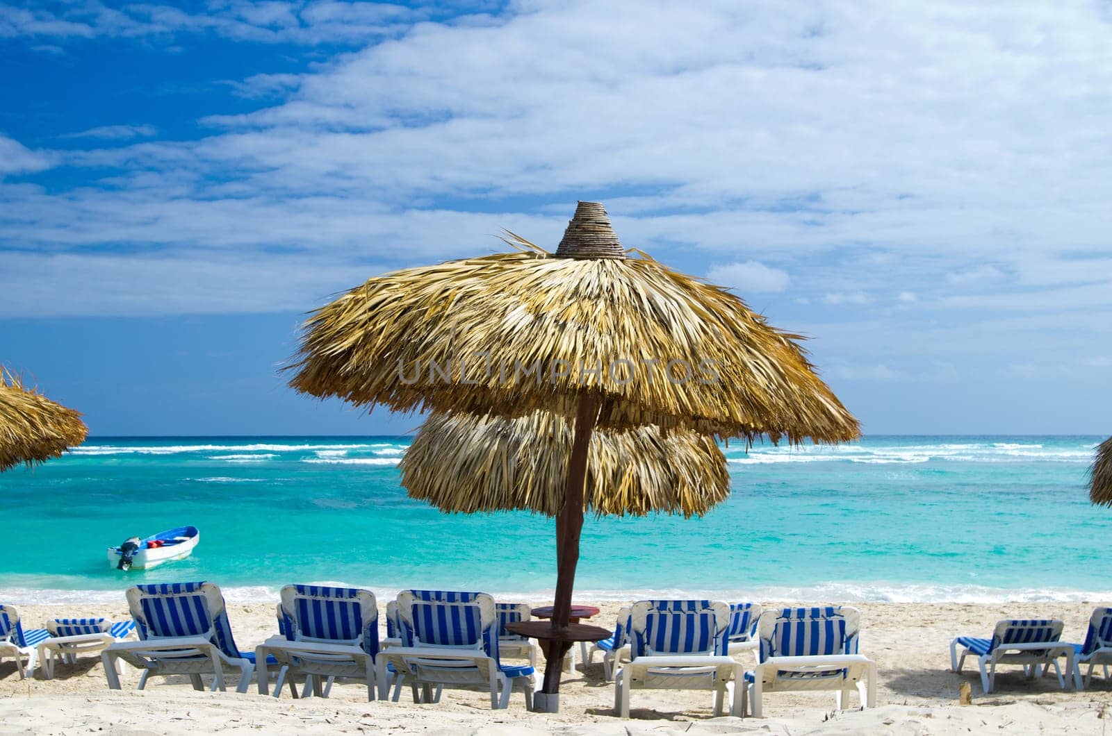 tropical sea and blue sky