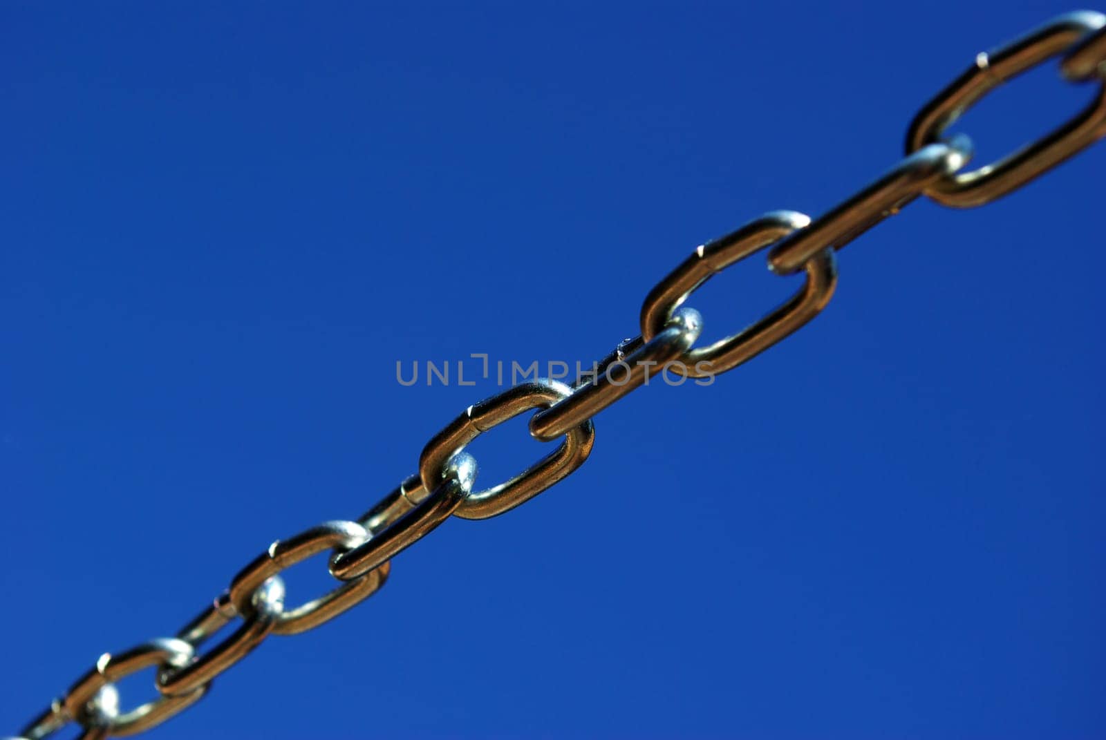 new chain is isolated on a dark blue background