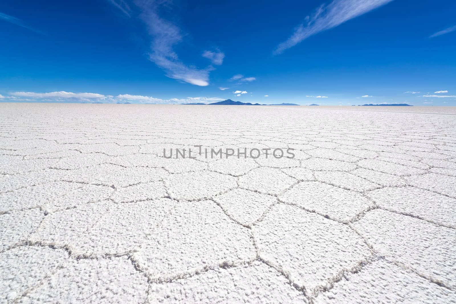 Details of the Uyuni Salt Flat in southern Bolivia