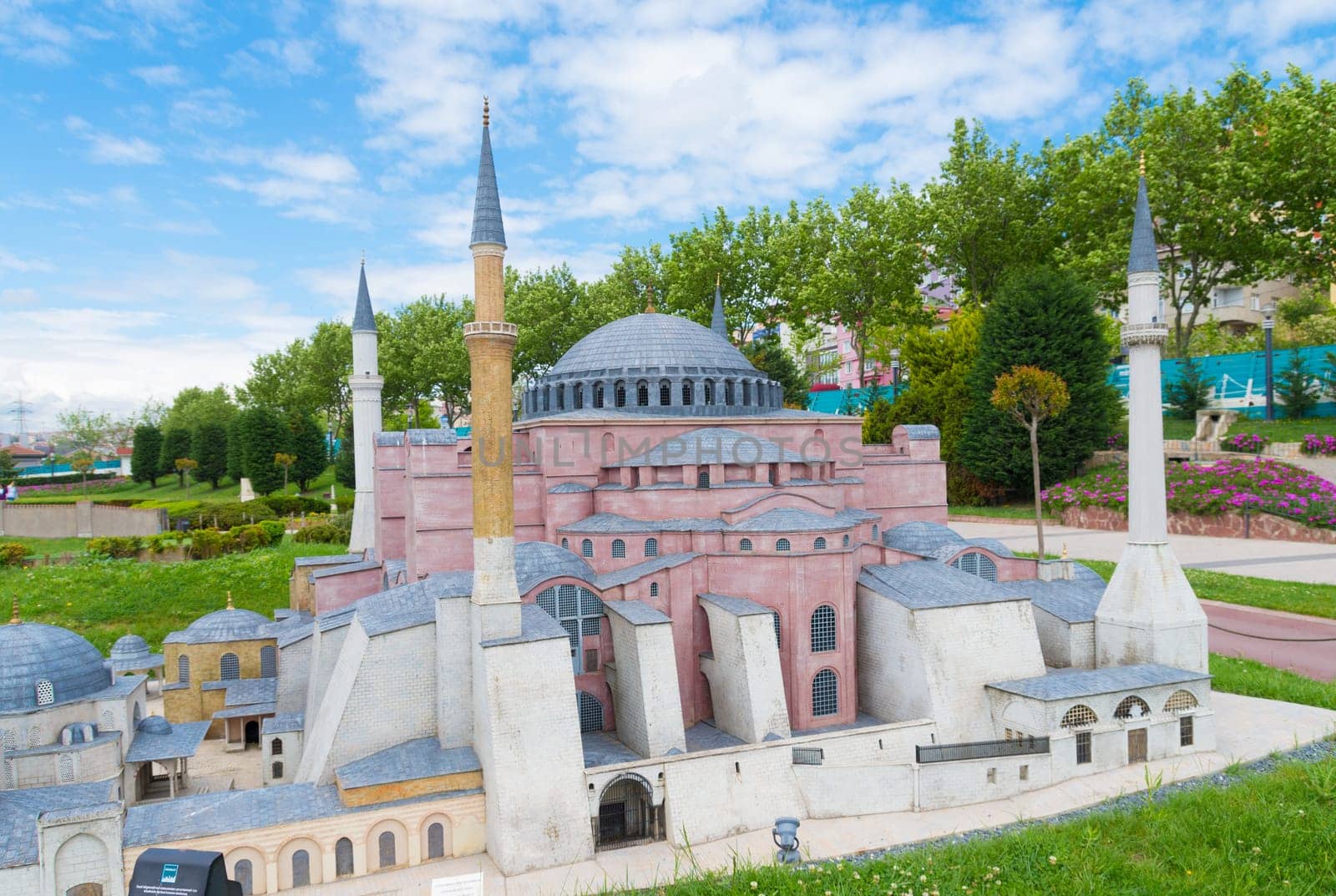 Miniaturk park in istanbul, the largest miniature park in the world. The park contains 105 buildings, each replicated on a scale of 1