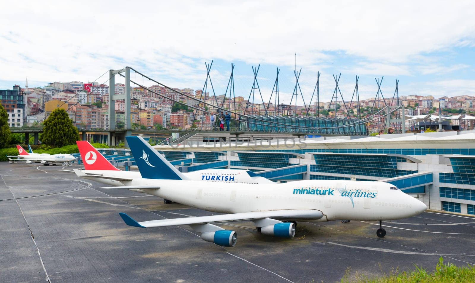 Miniaturk park in istanbul, the largest miniature park in the world. The park contains 105 buildings, each replicated on a scale of 1