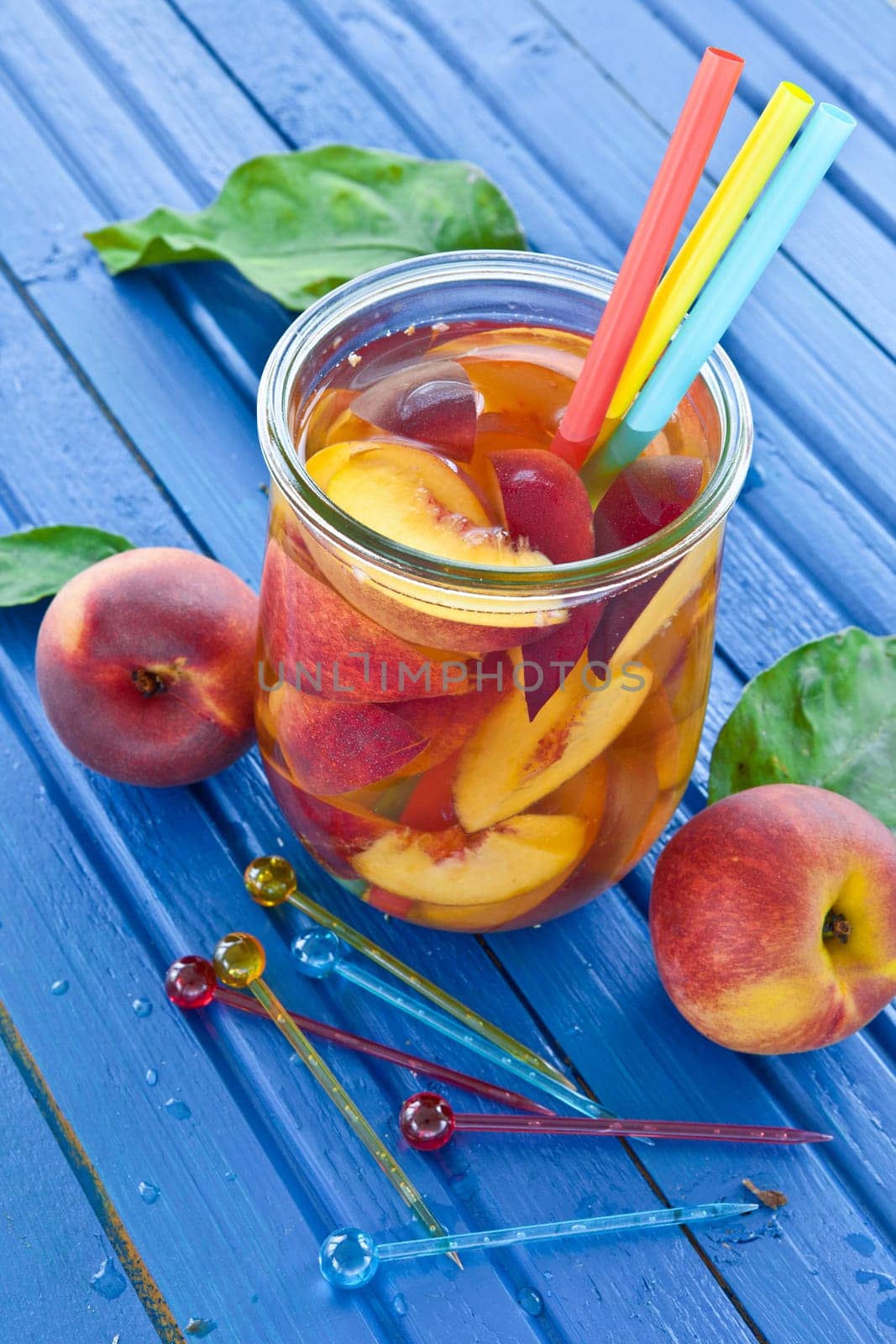 Homemade iced eatwith pudrisch in vintage mason jar