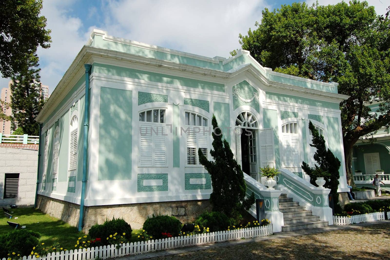 One of the colonial house in the Houses-Museum in Taipa