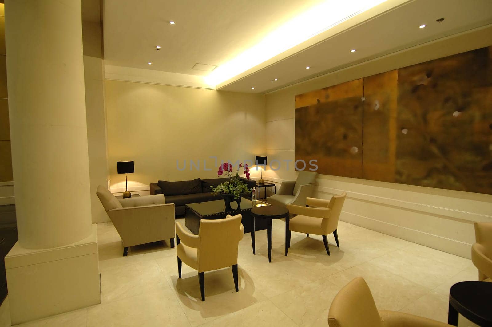 The environment of lobby in a hotel