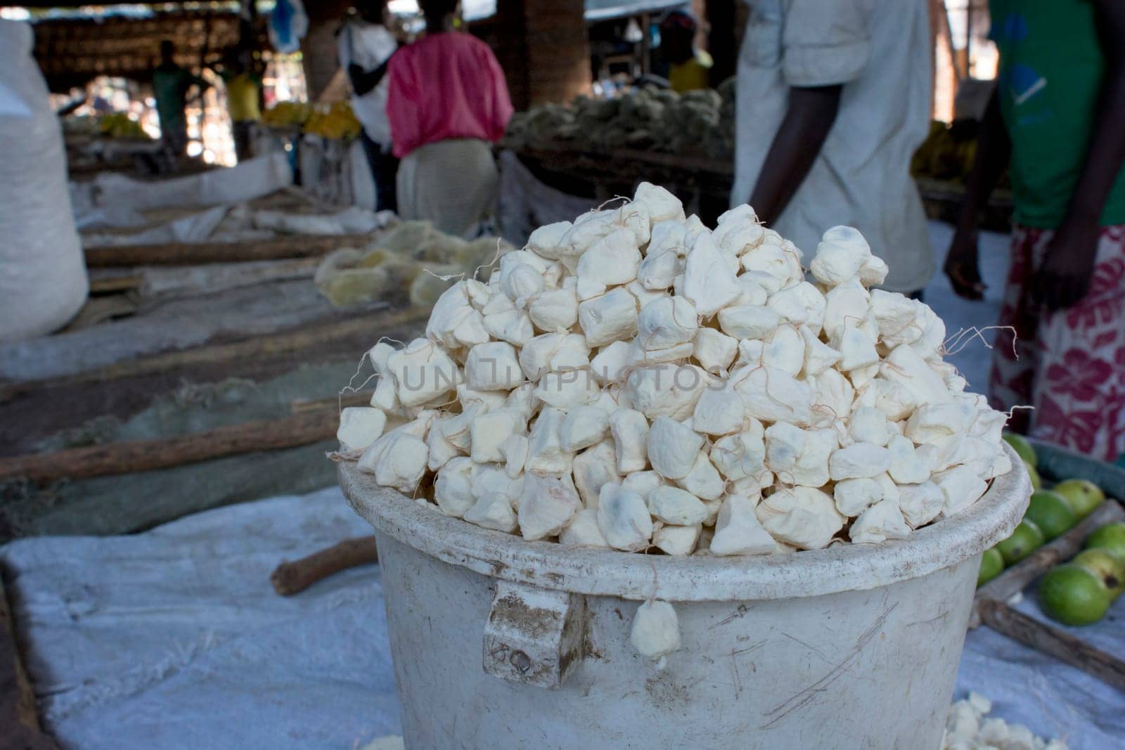 Baobab fruit for sale at the market in Zambia