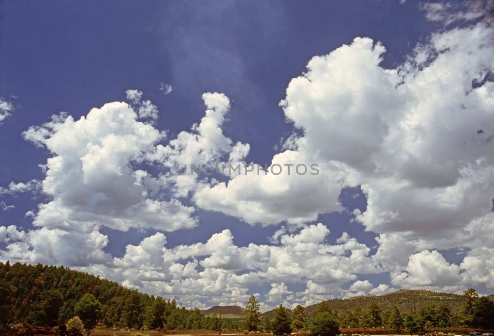 Clouds over lake Powell in Arizona