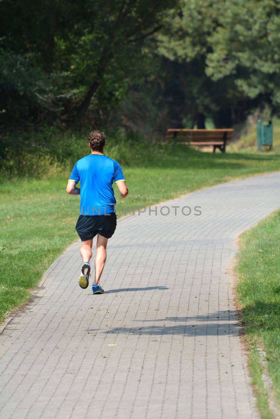 Jogger in a park