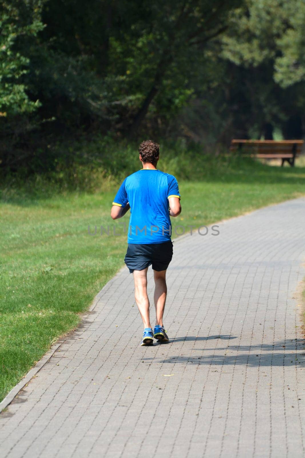 Jogger in a park
