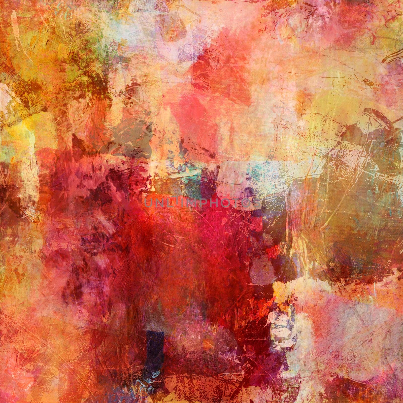 mixed media background - flat collage