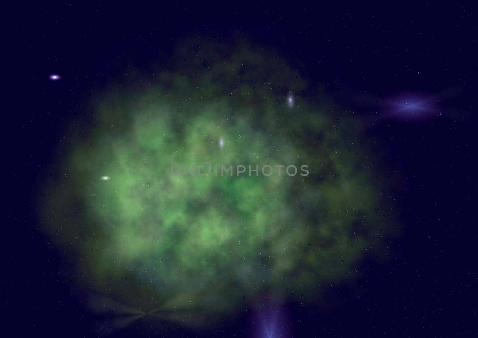 Far being shone nebula and star field against space. "Elements of this image furnished by NASA""."