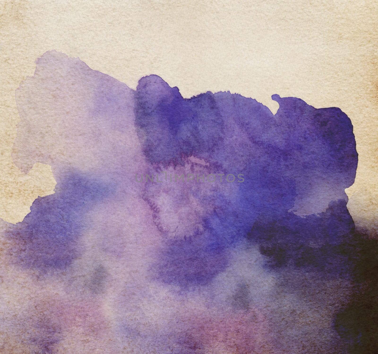 abstract blue tones - watercolor texture with paper background