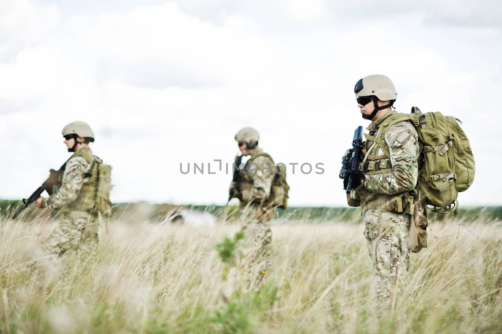 SWAT Team Officer on white isolated background