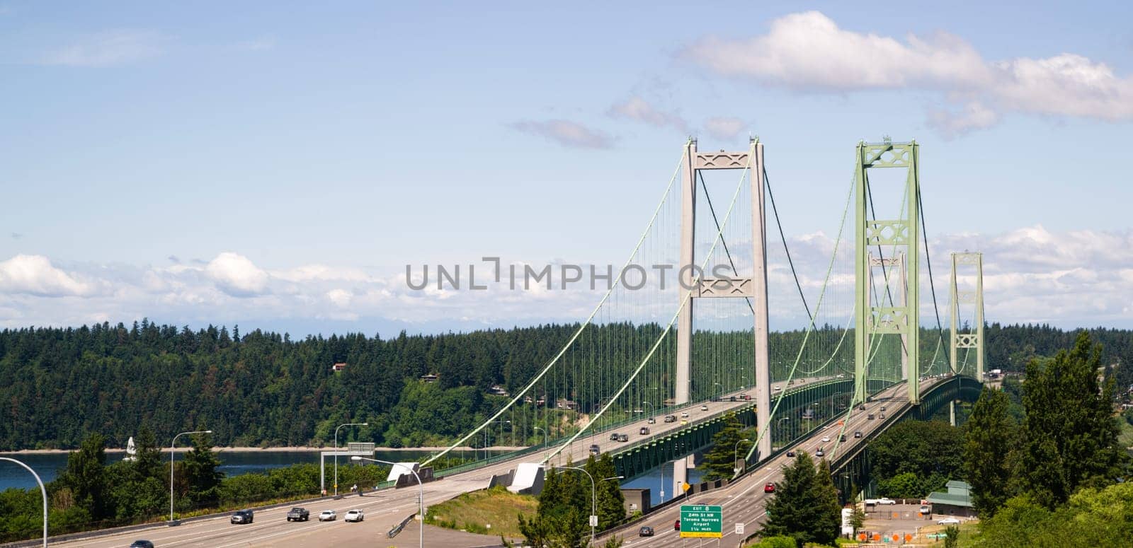 The Tacoma Narrows Bridge carried drivers form the mainland to Gig Harbor and the Olympic Peninsula.