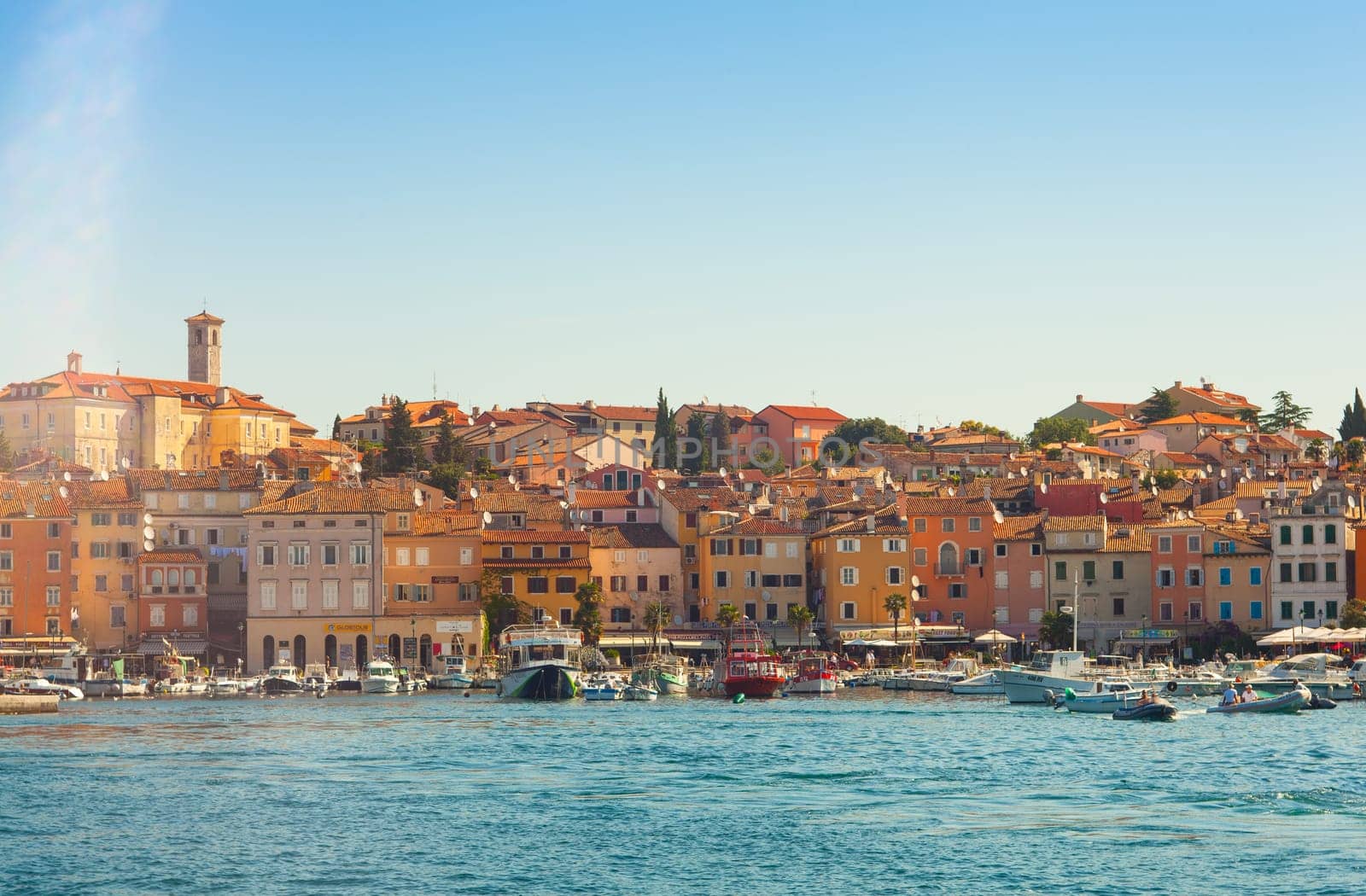 View of Rovinj little city in Istria, Croatia
