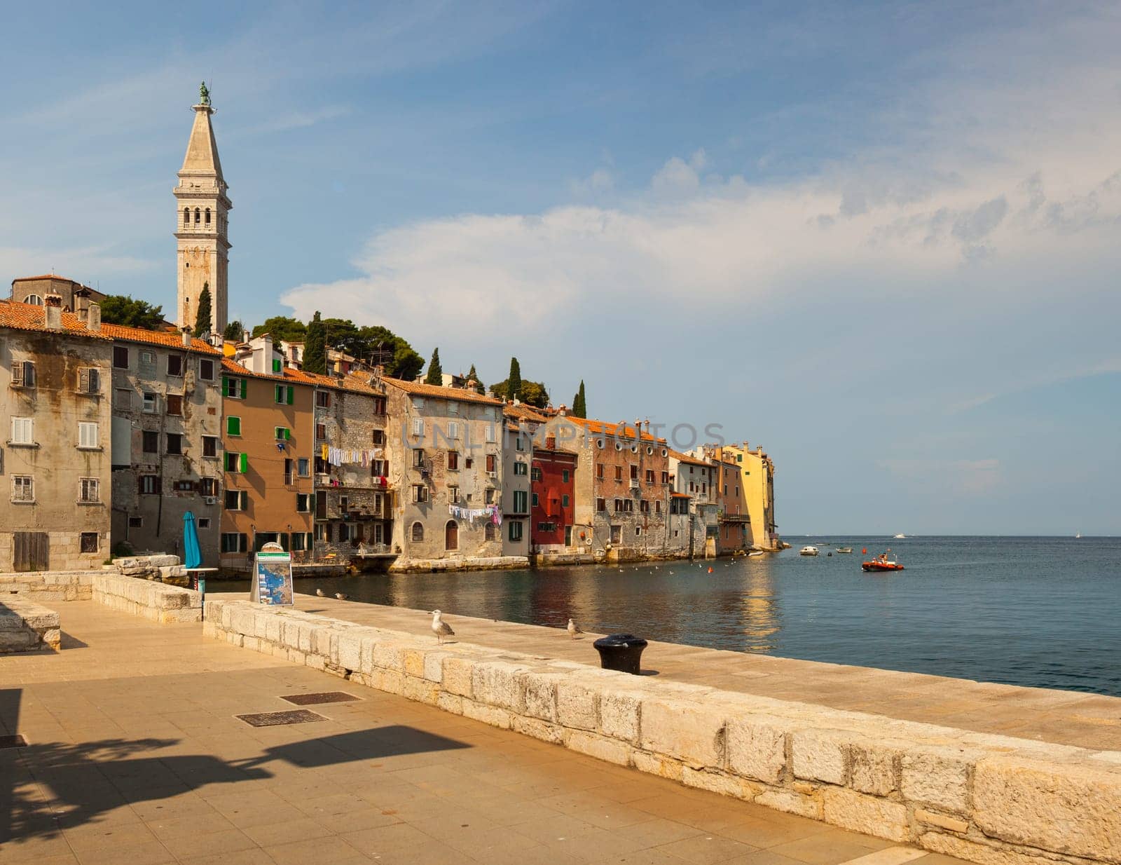 View of Rovinj little city in Istria, Croatia