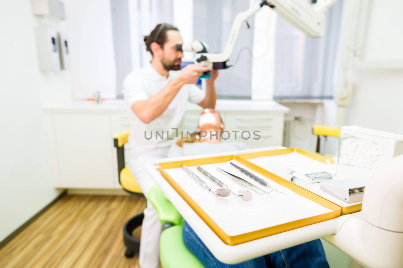 Sterile dentist instruments in practice