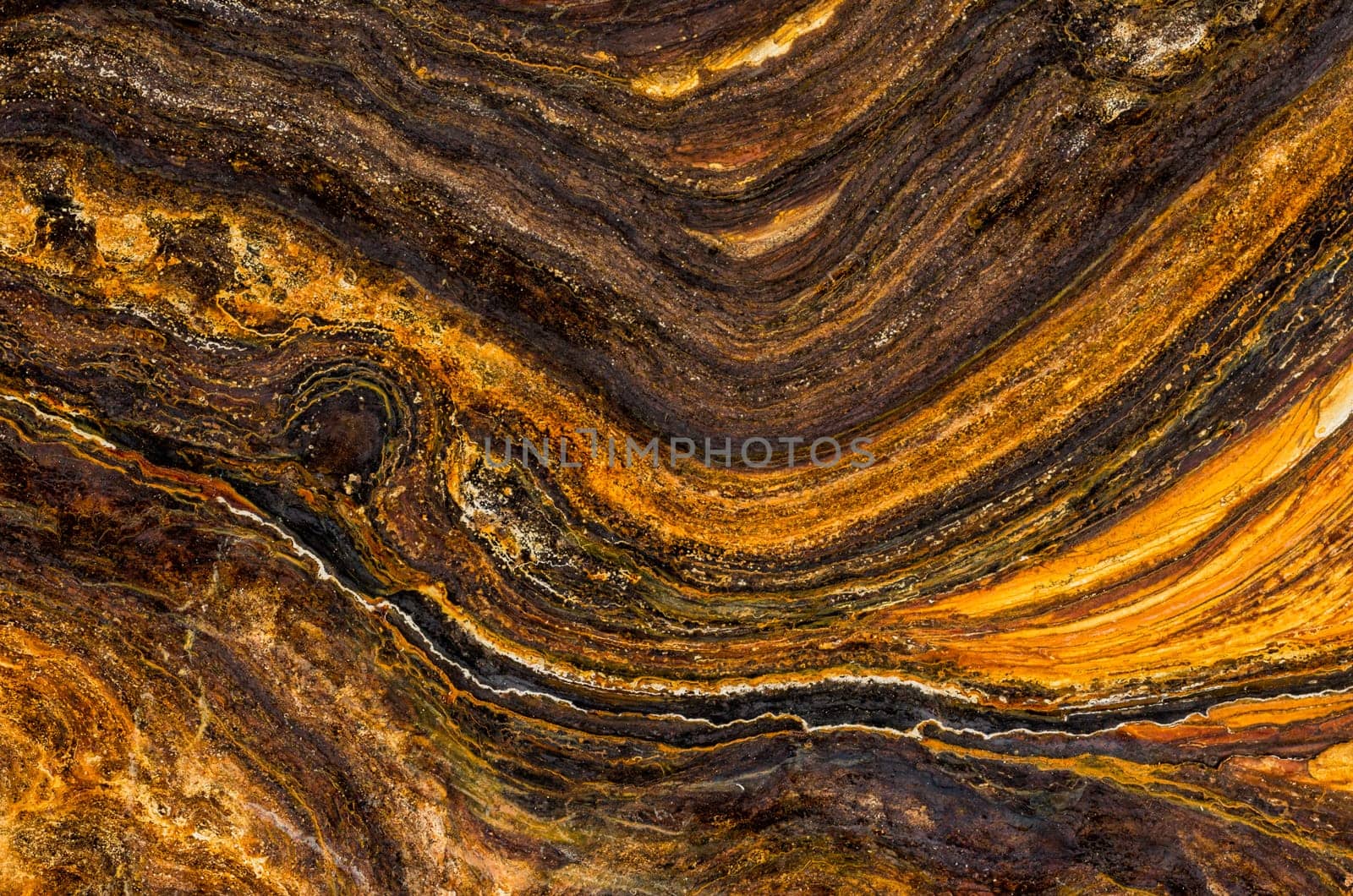 Macro absorption of a rusted metal surface