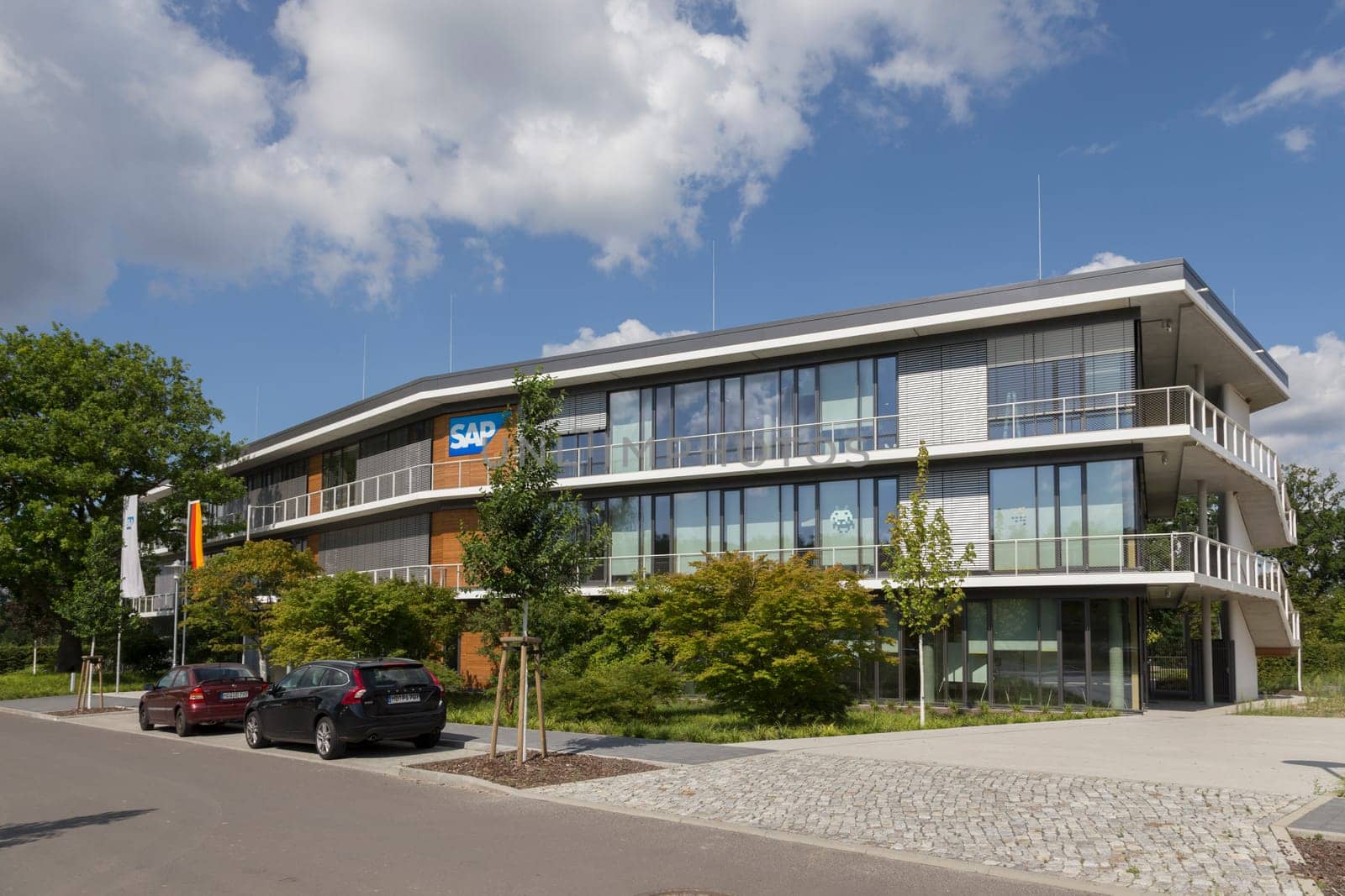 New construction of the SAP building in Nedlitz,Potsdam