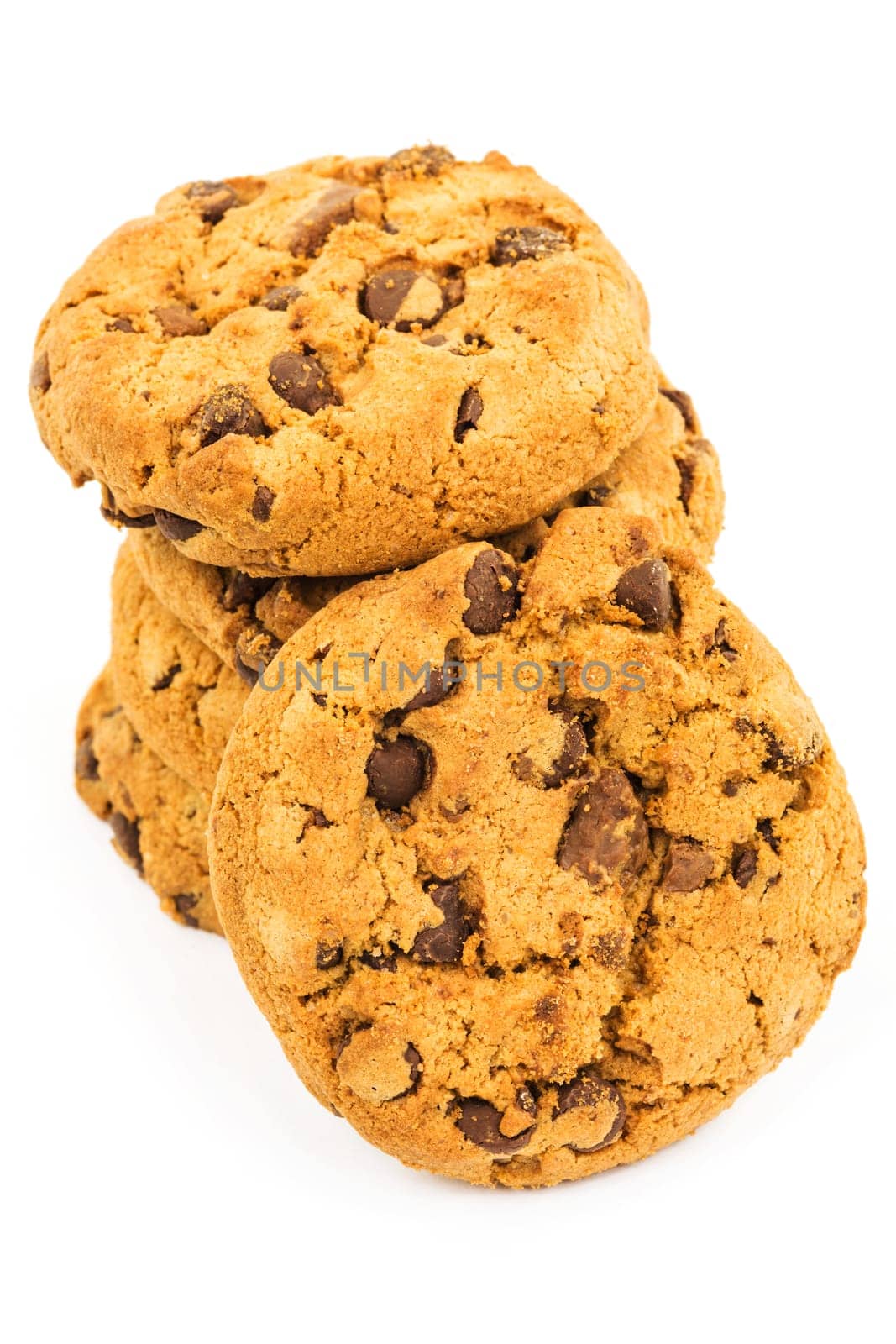 Cookie,close-up of biscuit on white background