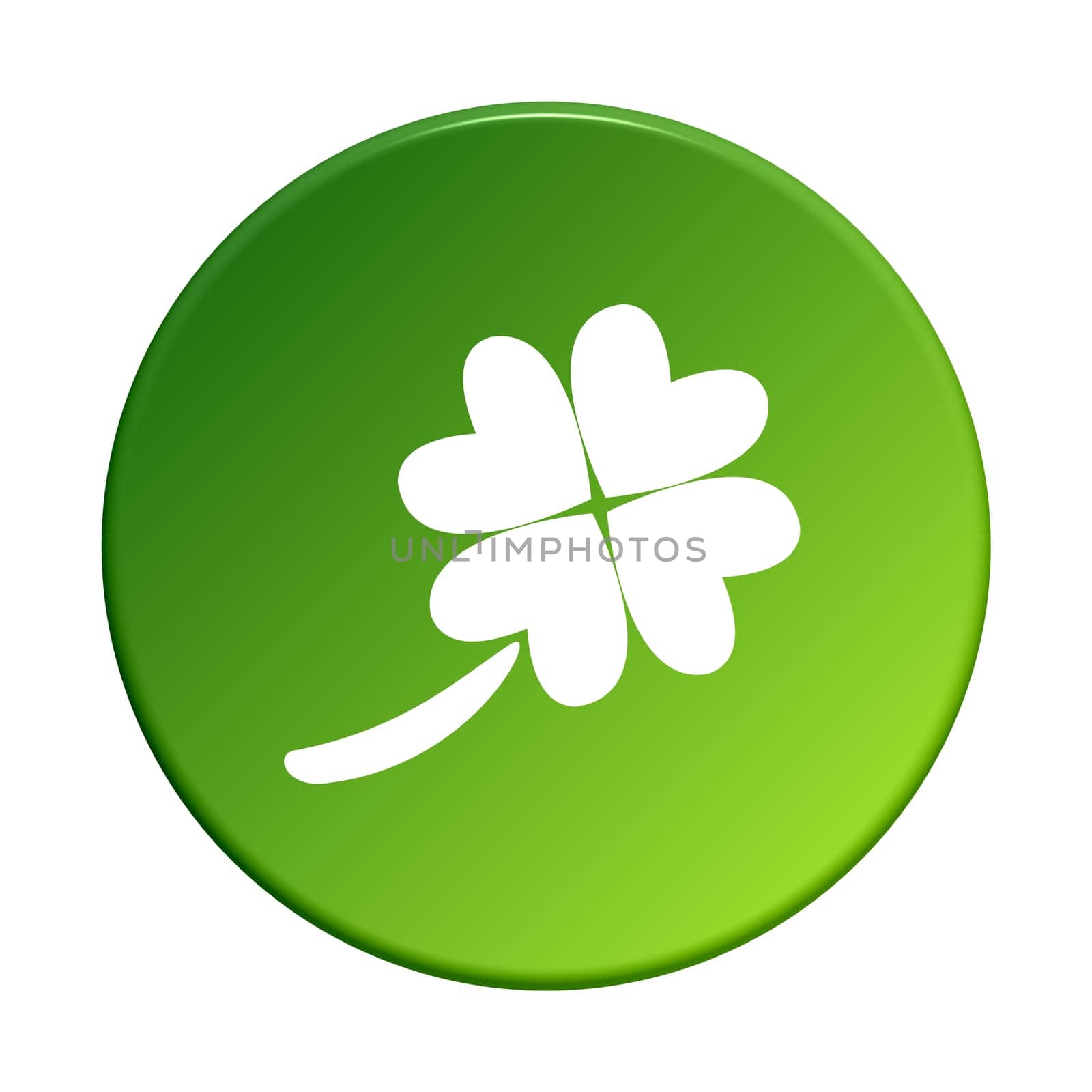 green round button: clover leaf