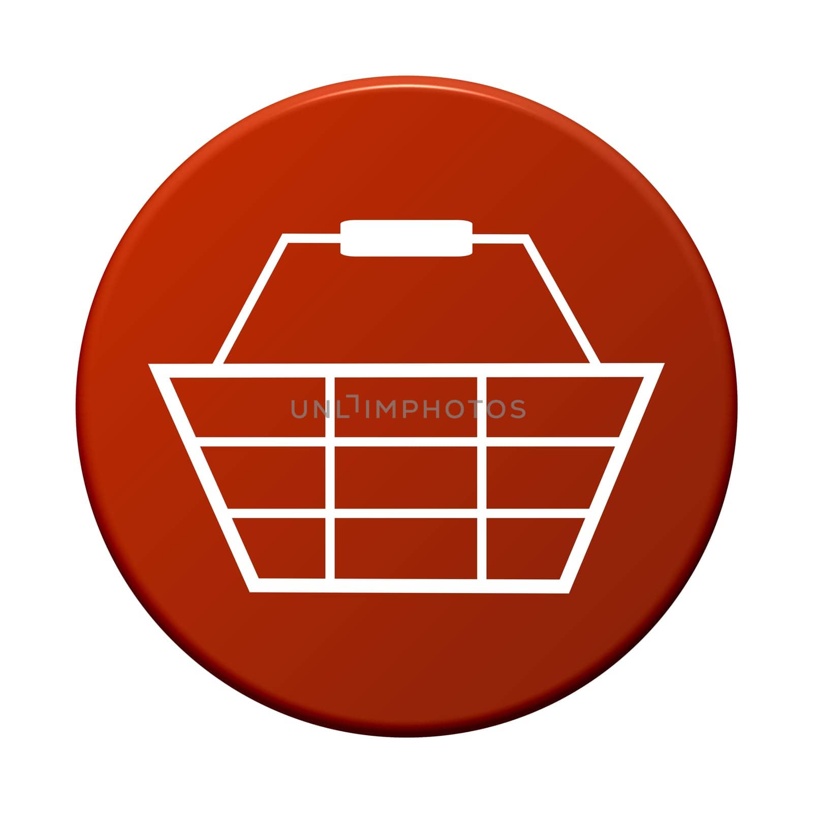 Button round: Shopping cart