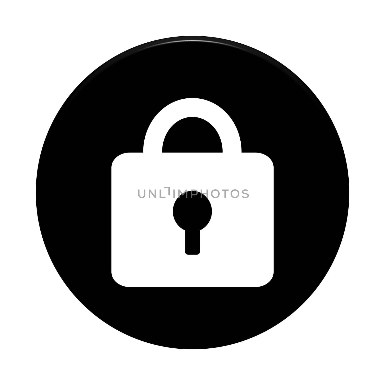 Button round: Lock