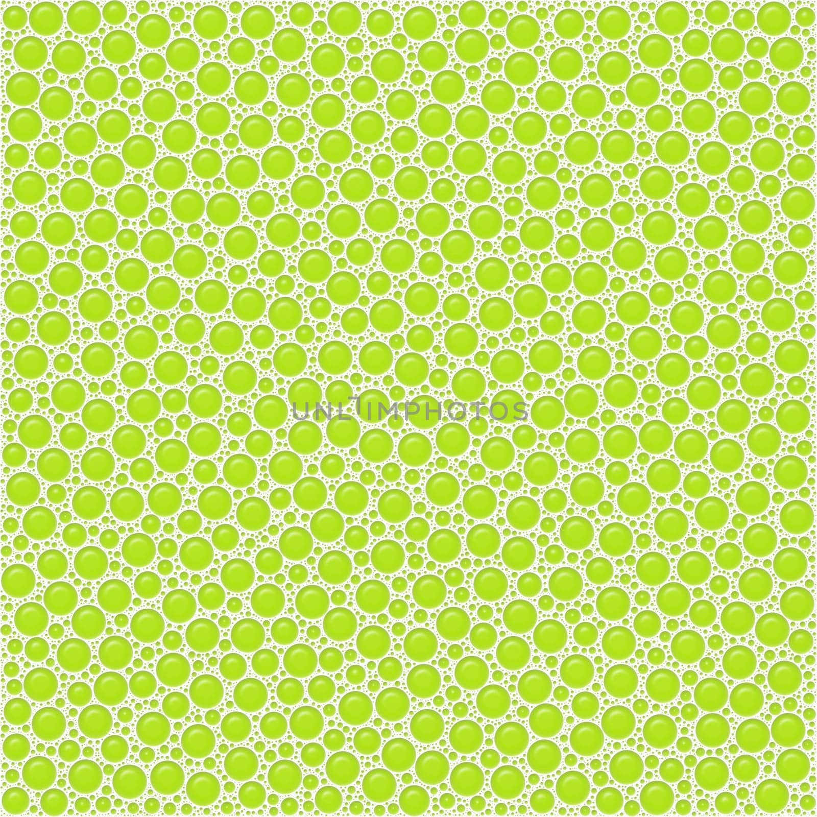 Bubbles, green abstract background