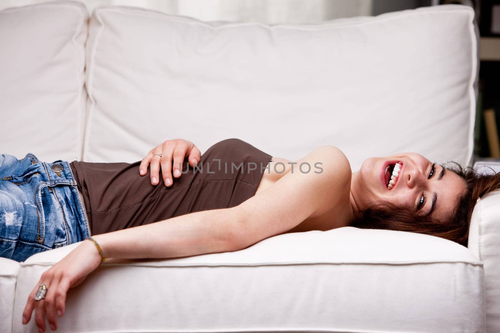 how much does this girl laugh ... a lot and with a toothy smile, because she's happy because everything is awesome in the world