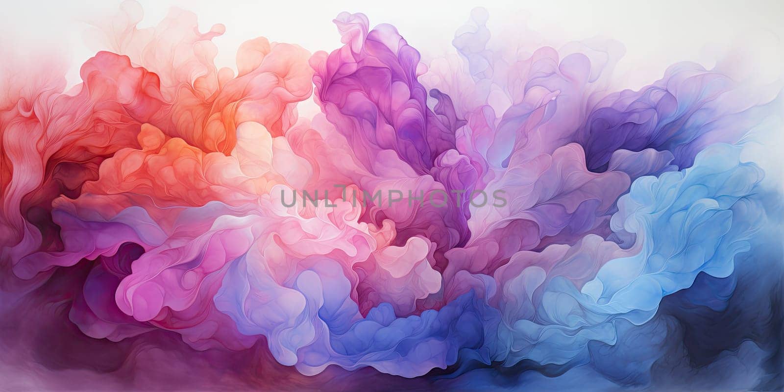 An abstract watercolor painting with a blend of soothing pastel colors, evoking a sense of calm and creativity. Concept of artistic inspiration by Generative AI.