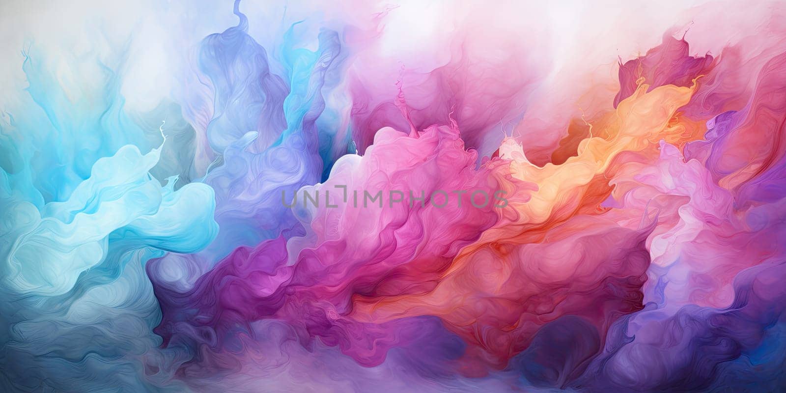 An abstract watercolor painting with a blend of soothing pastel colors, evoking a sense of calm and creativity. Concept of artistic inspiration by Generative AI.