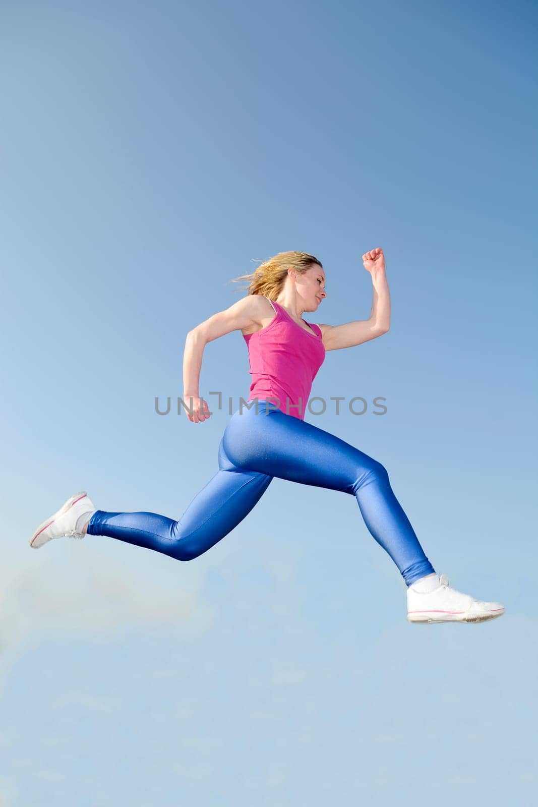 young woman jogging