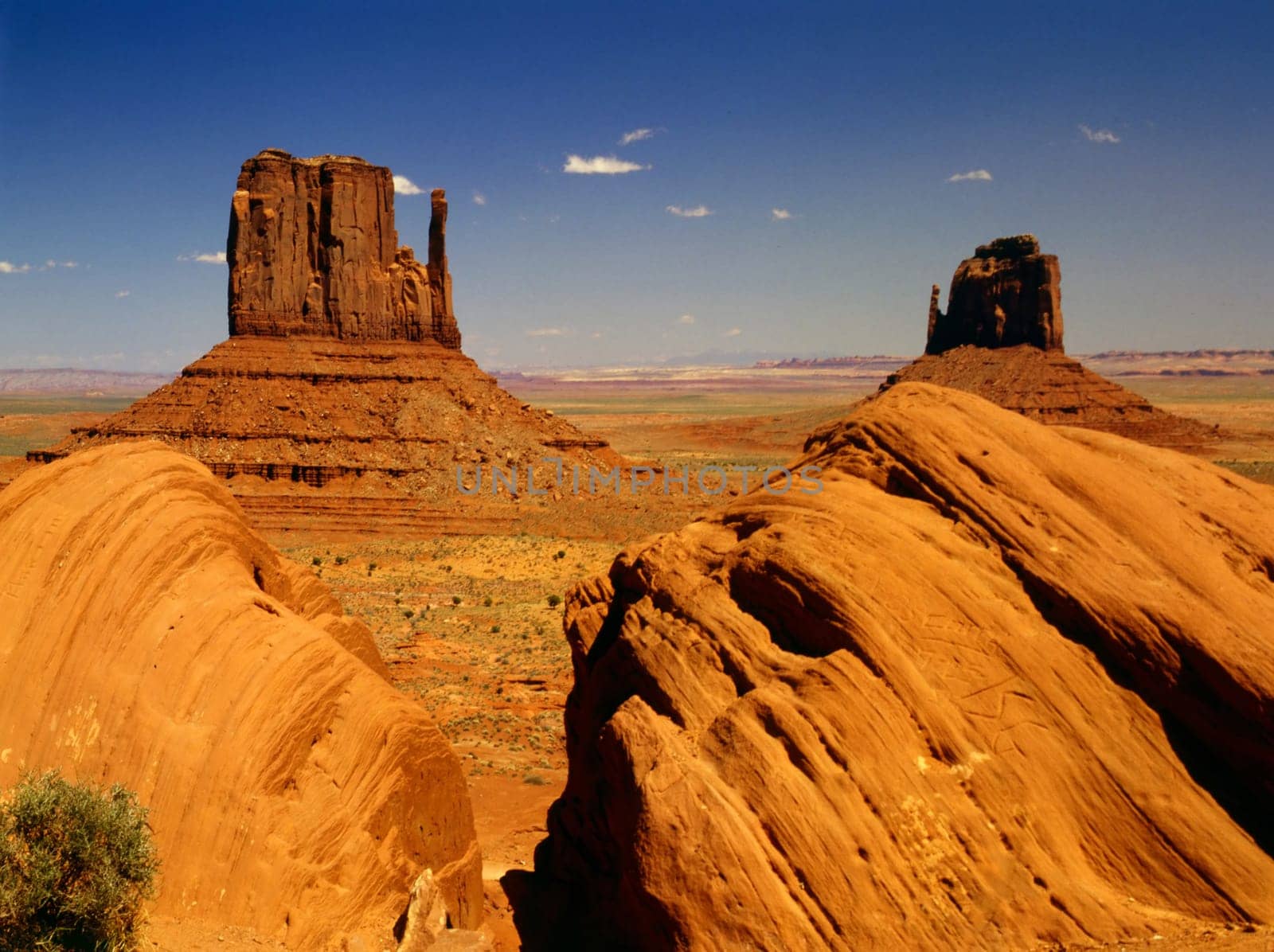 Mittens in Monument Valley, Arizona.