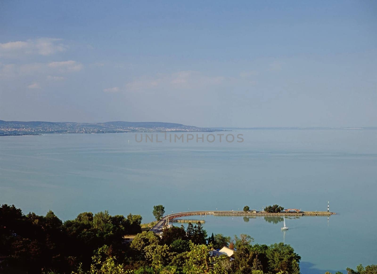 Pier on Lake Balaton in Hungary