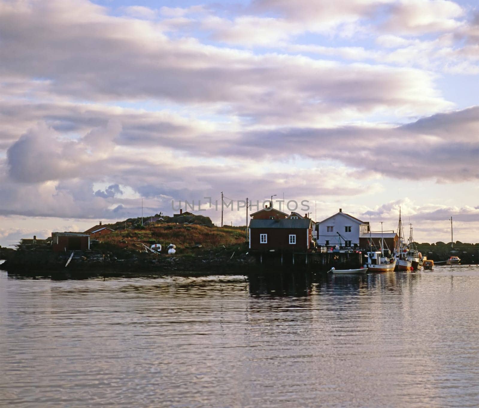 Harbor on Lofoten in Norway