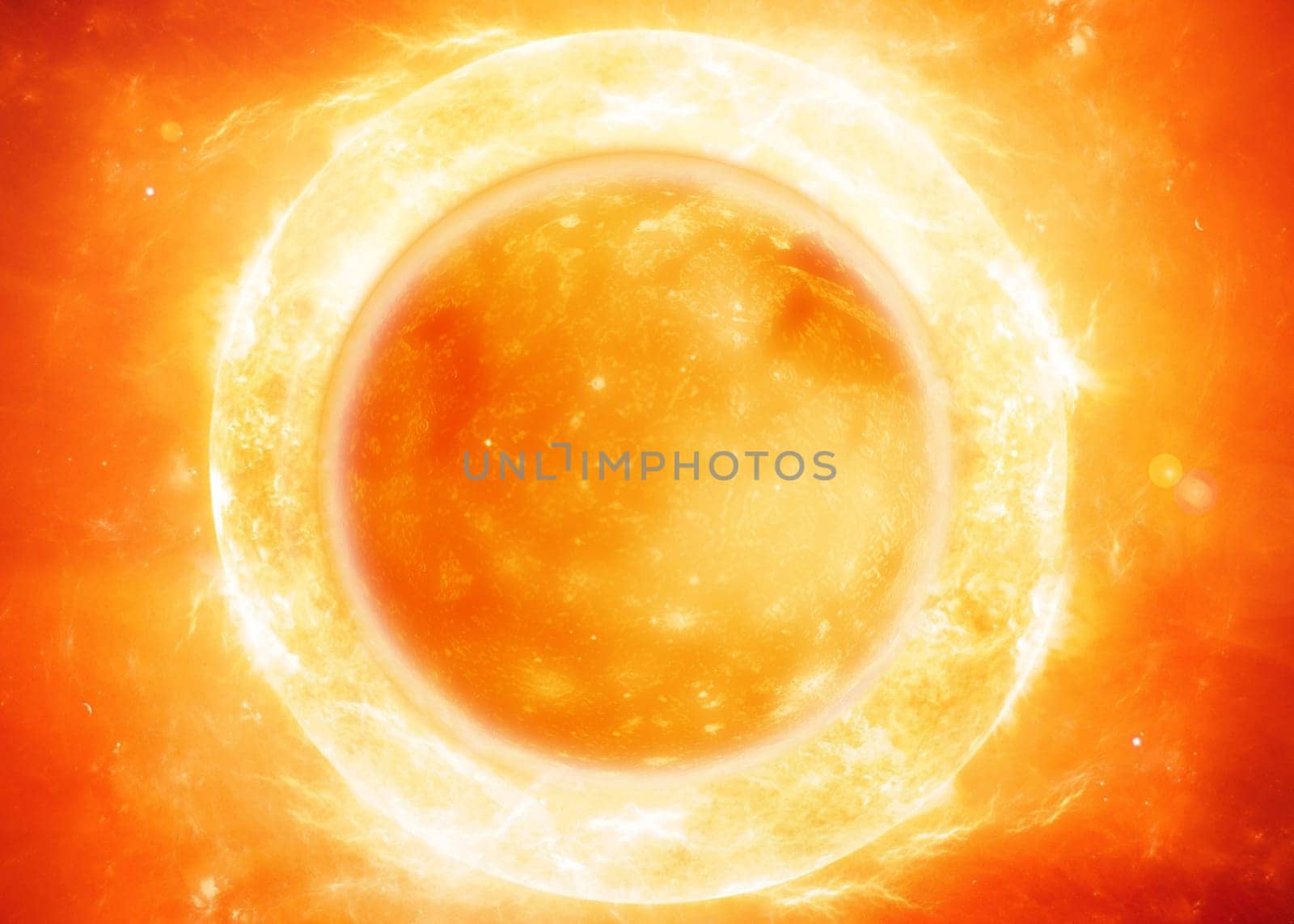 The sun in space.