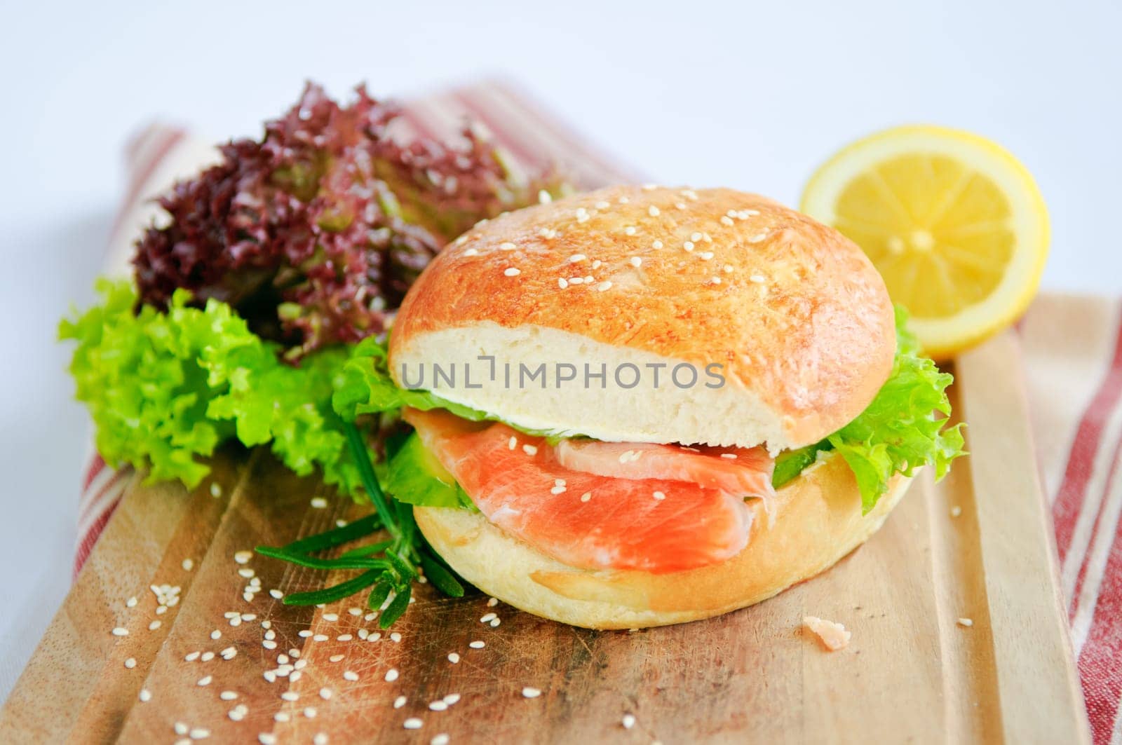A big juicy burger ready to satiate your lunchtime appetite